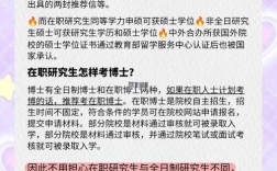 在职研究生考博有啥限制条件？