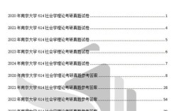 南大社会学考研科目有哪些？