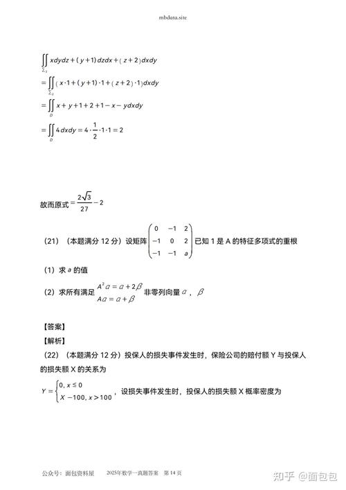 2025数一真题难度如何？重点题型有哪些？-图2
