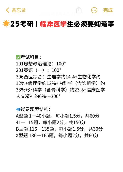 临床医学考研科目具体有哪些？-图1