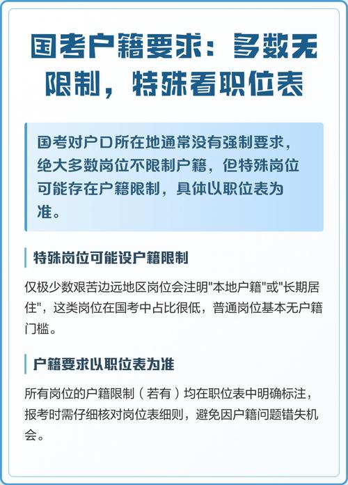 国考对户籍所在地有限制吗?-图1 国考对户籍所在地有限制吗?-图1
