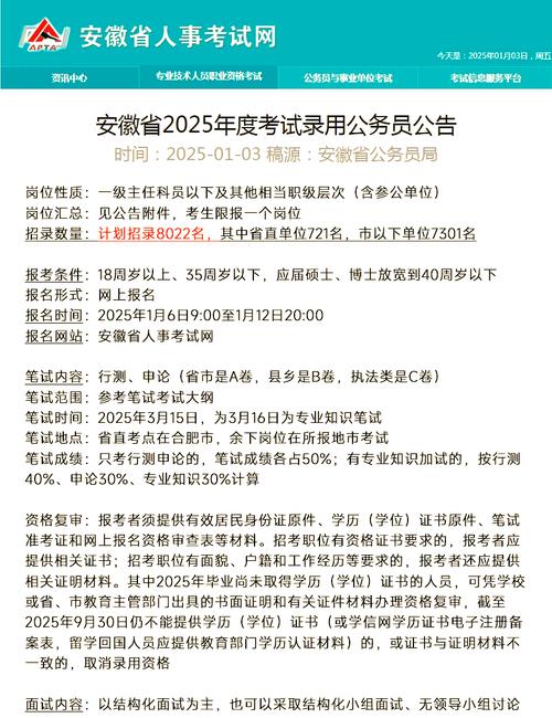 2025国考安徽职位-图2