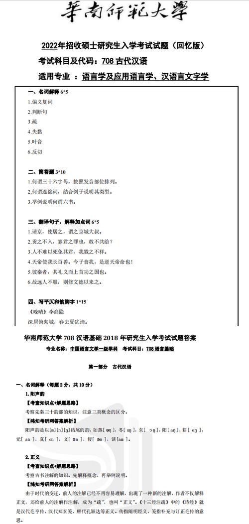 古代汉语考研题型有哪些？-图2