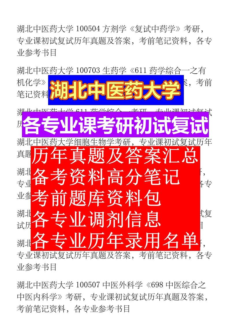 湖北中医药大学考研难度如何?-图1 湖北中医药大学考研难度如何?-图1