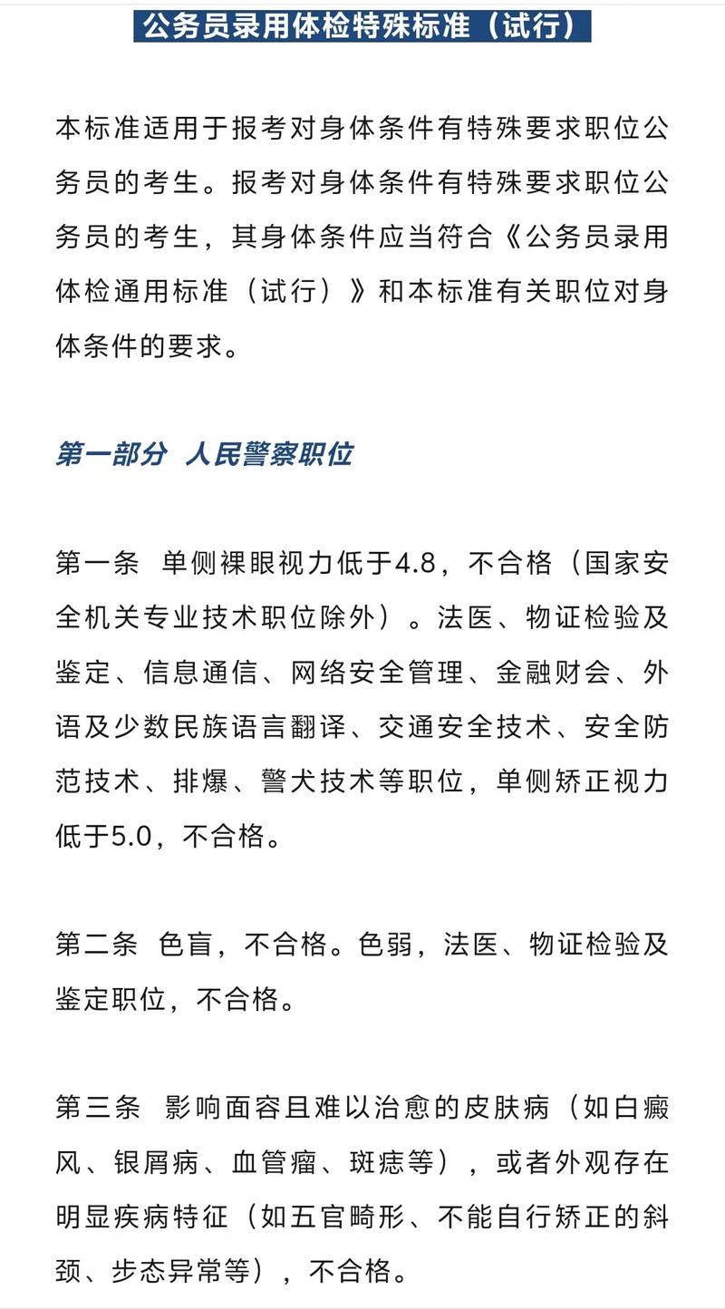 2025国考警察体检标准有哪些变化？-图2