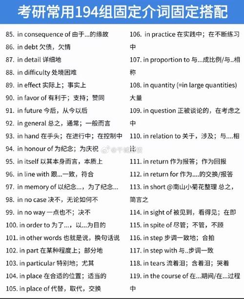 考研英语固定搭配有哪些常考考点？-图2